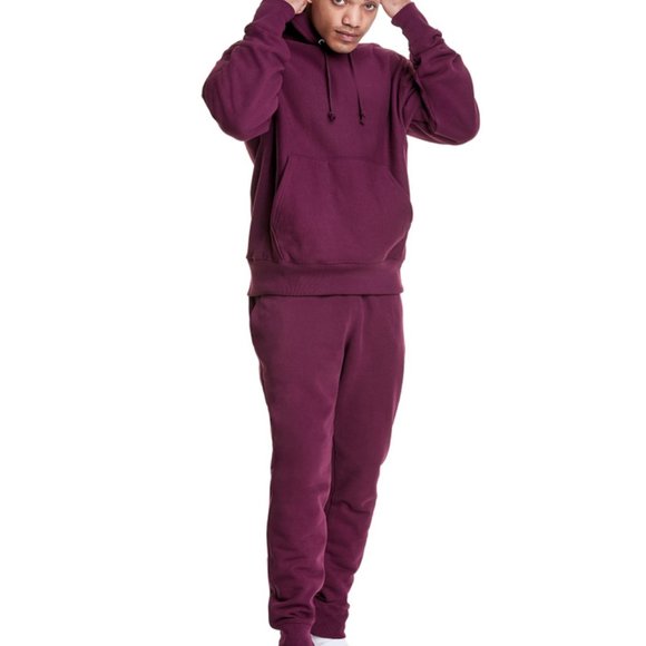 Champion Reverse Weave Hoodie Sweatshirt Dark Berry Purple Fleece GF68 T1F Fleec - Picture 7 of 9